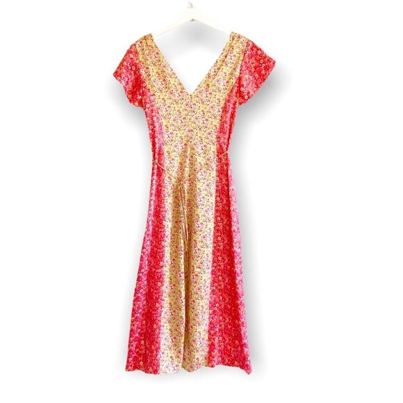 Cinq A Sept Jessica Floral Midi dress, size 4, New with tag, pink multi - Picture 14 of 16